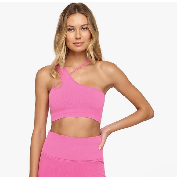 Spiritual Gangster Kaci Washed Seamless Crop Pink XS/S *WITH MARK* - Picture 1 of 11